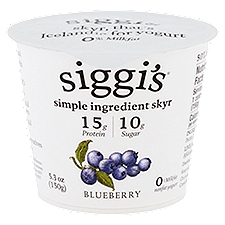 Siggi's Icelandic Style Skyr - Blueberry Yogurt, 6 Ounce