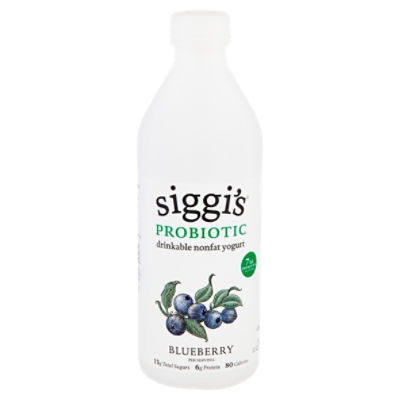 Siggis Probiotic Blueberry Drinkable Nonfat Yogurt 32 Fl Oz