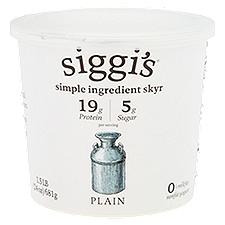 Siggi's Plain Nonfat Yogurt, 24 oz