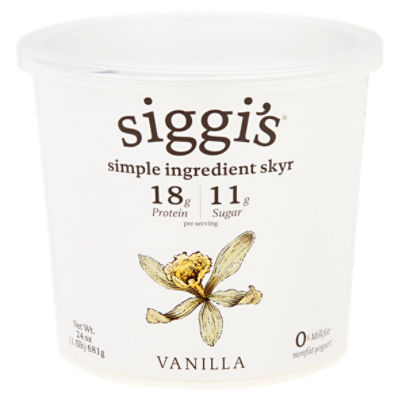 Siggi's Vanilla Nonfat Yogurt, 24 oz