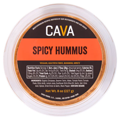 Cava Spicy Hummus, 8 oz