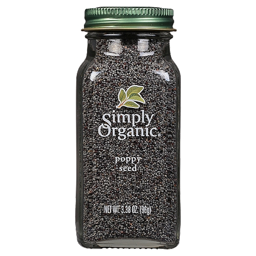 Simply Organic Poppy Seed, 3.38 oz