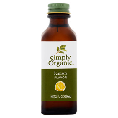 Simply Organic Lemon Flavor, 2 fl oz