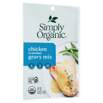 Simply Organic Chicken Flavored Gravy Mix, 0.85 oz