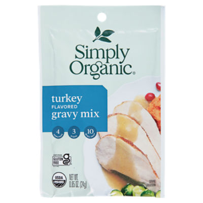 Simply Organic Turkey Flavored Gravy Mix, 0.85 oz