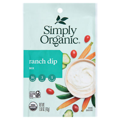 Simply Organic Ranch Dip Mix, 1.50 oz