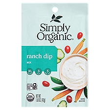 Simply Organic Ranch Dip Mix, 1.50 oz, 1.5 Ounce