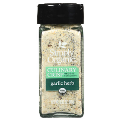Simply Organic Garlic Herb Culinary Crisp Veggie Seasoning, 3.03 oz