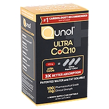 Qunol Ultra CoQ10 100 mg, Dietary Supplement, 120 Each