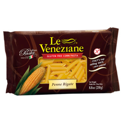 Le Veneziane Gluten Free Penne Rigate Pasta, 8.8 oz