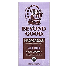 Beyond Good Madagascar Pure Dark Single Origin Chocolate, 2.64 oz