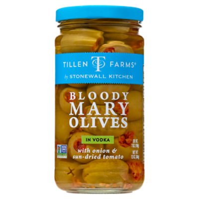 Stonewall Kitchen Tillen Farms Bloody Mary Olives in Vodka, 12 oz