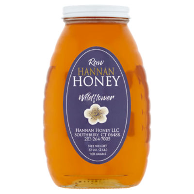 Hannan Honey Raw Wildflower Honey, 32 oz