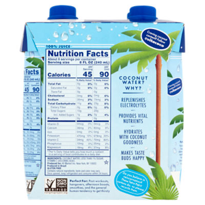 coconut water nutrition facts