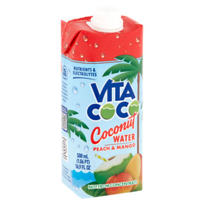 Vita Coco Peach & Mango Coconut Water, 16.9 fl oz