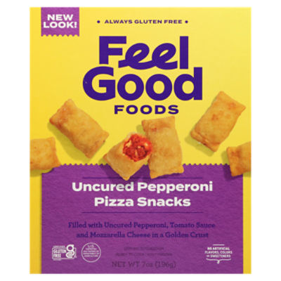 Feel Good Foods Gluten-Free Cauliflower Crust Uncured Pepperoni Bites, 7 oz