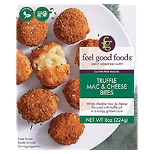 Feel Good Foods Truffle Mac & Cheese Bites, 8 oz, 8 Ounce