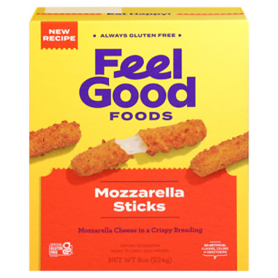 Feel Good Foods Mozzarella Sticks, 8 oz