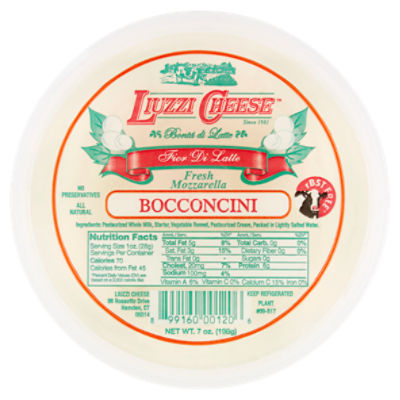 Liuzzi Cheese Fresh Mozzarella Bocconcini, 7 oz