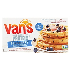 Van's Protein Blueberry Waffles, 6 count, 9 oz, 9 Ounce