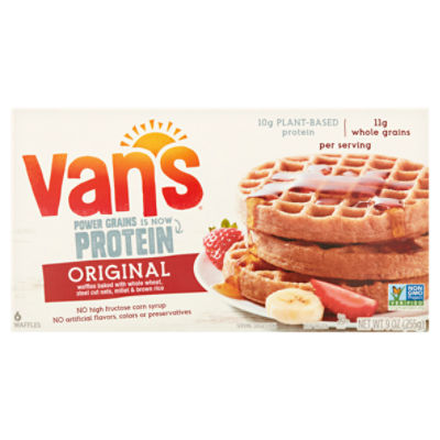 Van's Protein Original Waffles, 6 count, 9 oz, 9 Ounce