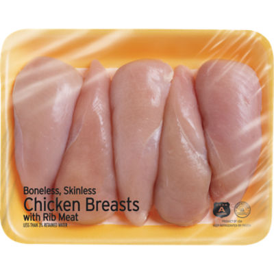 Fresh Chicken Breast - Boneless/Skinless, Family Pack, 3.3 pound