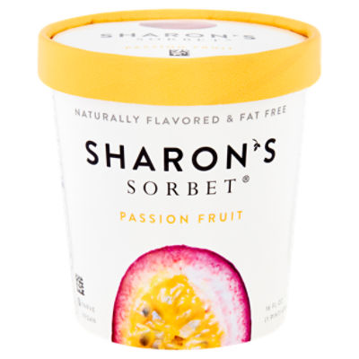 Sharon's Sorbet Raspberry Sorbet, 16 fl oz - Fairway