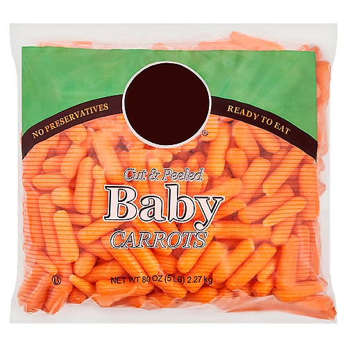 Baby Carrots, 5lb Bag, 5 pound