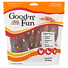 Good 'n' Fun Triple Flavor Kabobs Snack for All Dogs, 24.0 oz