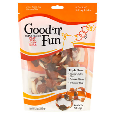 Good n fun clearance triple flavor dog treats