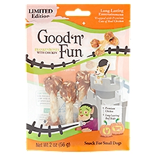 Good 'n' Fun Frankenbones with Chicken Snack for Small Dogs Limited Edition, 4 count, 2 oz