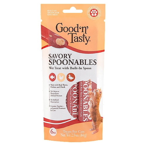 Good 'n' Tasty Savory Spoonables Treats for Cats, 6 count, 2.9 oz