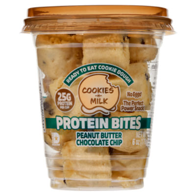 Cookies-n-Milk Peanut Butter Chocolate Chip Protein Bites, 6 oz
