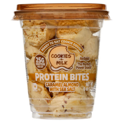 Cookies-n-Milk Caramel Almond with Sea Salt Protein Bites, 6 oz