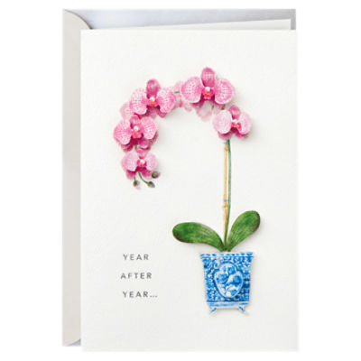Hallmark Signature Birthday Card for Her (Orchid)