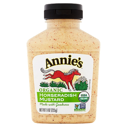 Annie's Organic Horseradish Mustard, 9 oz