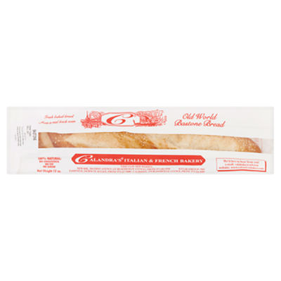 Calandra's Italian & French Bakery Old World Bastone Bread, 12 oz