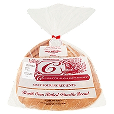 Calandra's Italian & French Bakery Panella Bread, Hearth Oven Baked Medium, 21 Ounce