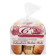 Calandra's Italian & French Bakery Italian Rolls, 6 count, 1 lb