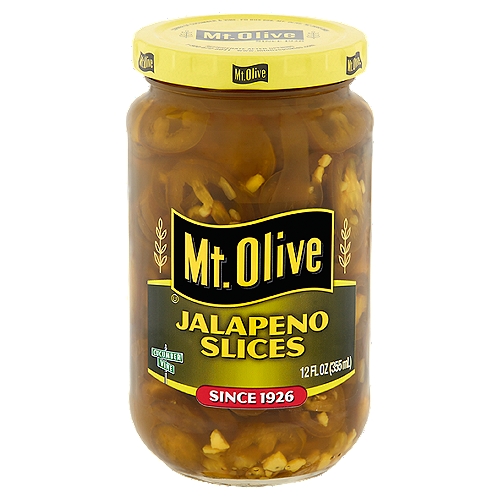 Mt. Olive Jalapeno Slices, 12 fl oz