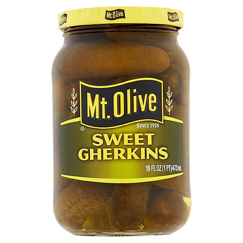 Mt. Olive Sweet Gherkins, 16 fl oz
