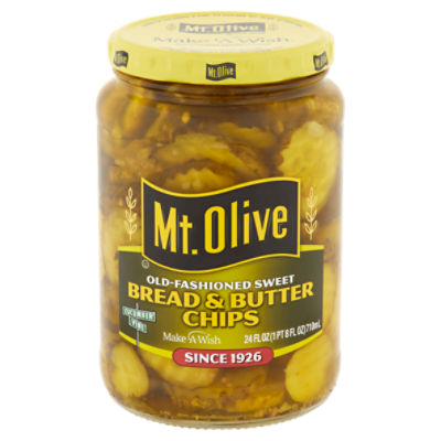 Mt. Olive Old-Fashioned Sweet Bread & Butter Sandwich Stuffer Pickles, 16  fl oz - Harris Teeter