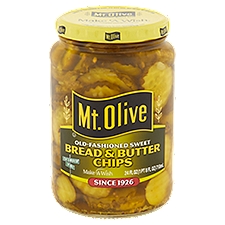 Mt. Olive Old-Fashioned Sweet Bread & Butter Chips, 24 fl oz