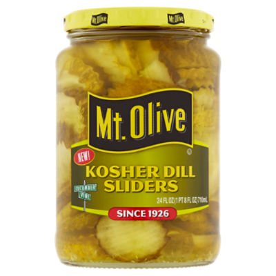 Mt. Olive Kosher Dill Sliders, 24 fl oz, 24 Fluid ounce