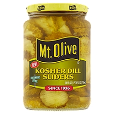 Mt. Olive Kosher Dill Sliders, 24 Fluid ounce
