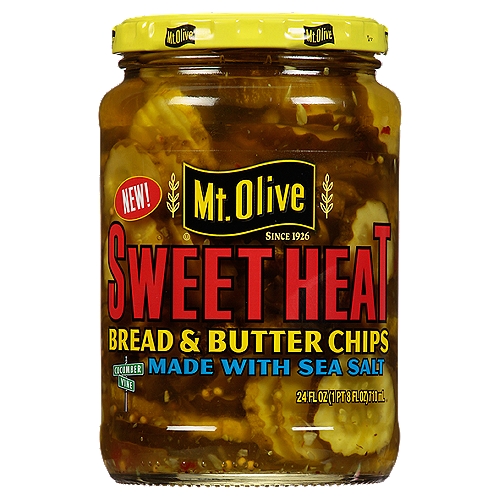 Mt. Olive Sweet Heat Bread & Butter Chips, 24 fl oz