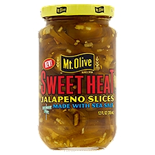 Mt. Olive Sweet Heat, Jalapeno Slices, 12 Fluid ounce