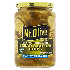 Mt. Olive Old-Fashioned Sweet Bread & Butter Chips, 24 fl oz