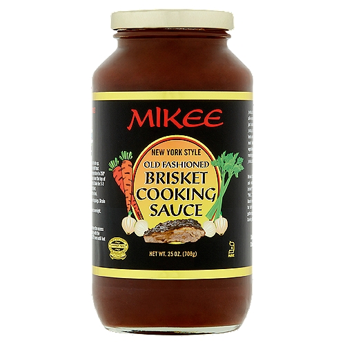 New York Style. Kosher for passover. Fat free; cholesterol free; no MSG.  Mikee Brisket Cooking Sauce contains all of the herbs and spices that you will need to make your meat taste delicious. 