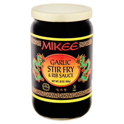 Mikee Garlic Stir Fry & Rib Sauce, 20 oz